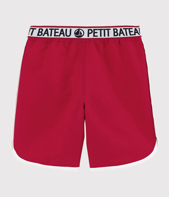 Short de bain recyclé enfant garçon rouge TERKUIT