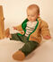 Veste en sherpa bébé beige FACILE