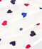 Ensemble 3 pièces en coton bébé blanc MARSHMALLOW/blanc MULTICO