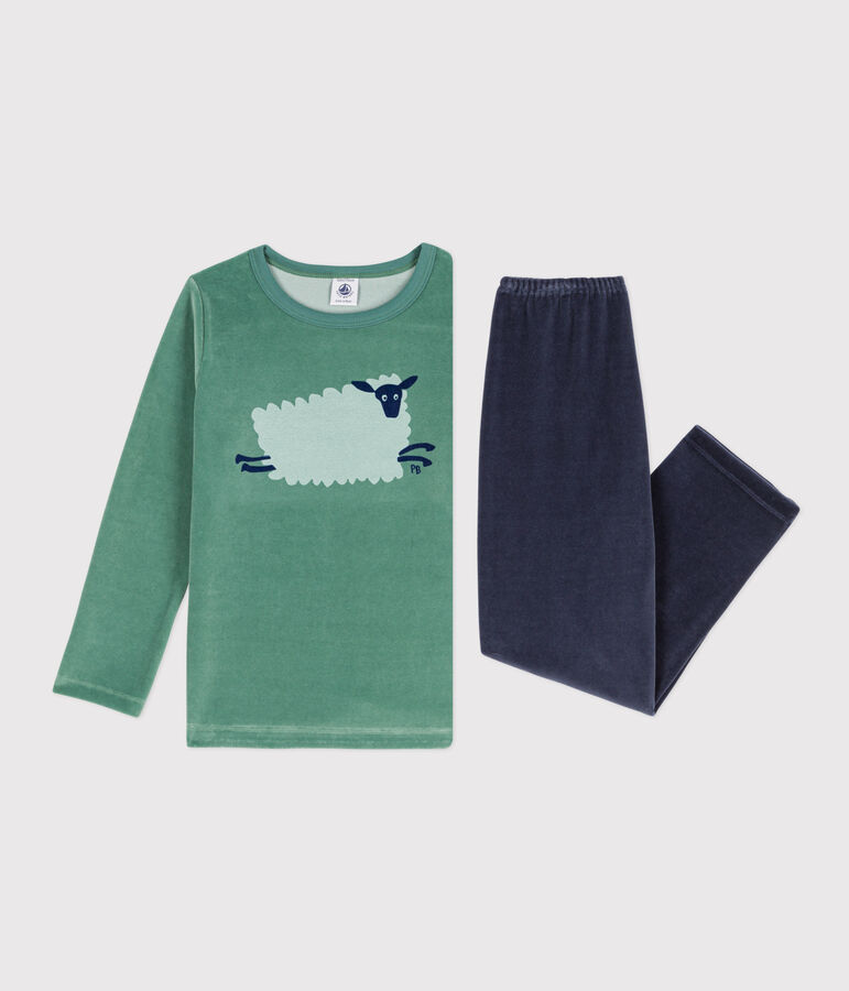 Pyjama petit gar&ccedil;on en velours ESTRAGON/ MULTICO