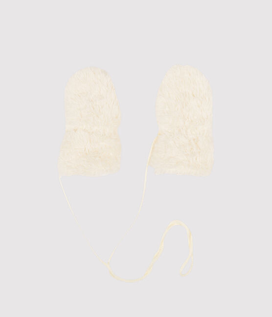 Moufles bébé fille blanc MARSHMALLOW
