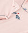 Pyjama petite fille en velours rose SALINE