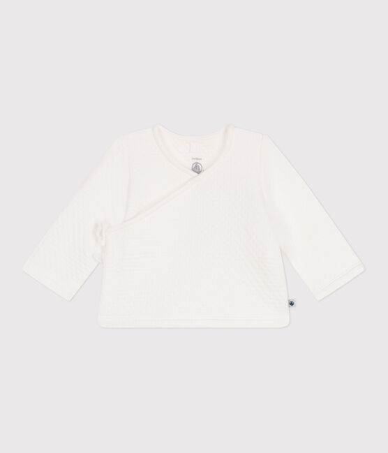 Brassière en tubique matelassé en coton bébé blanc MARSHMALLOW