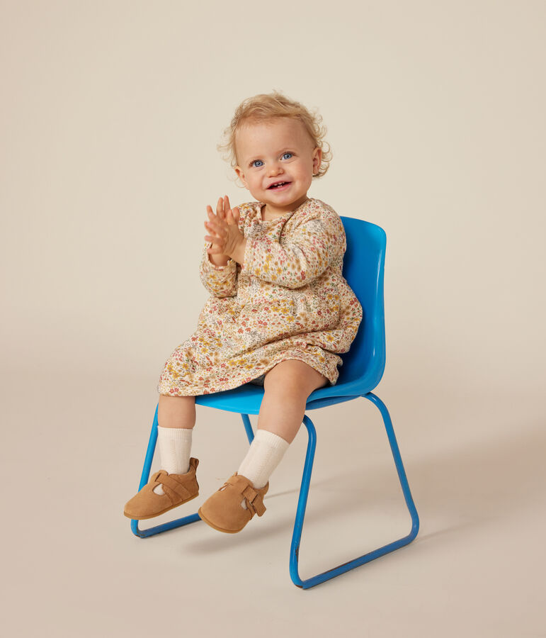 Robe manches longues en tubique matelass&eacute; b&eacute;b&eacute; blanc AVALANCHE/ MULTICO