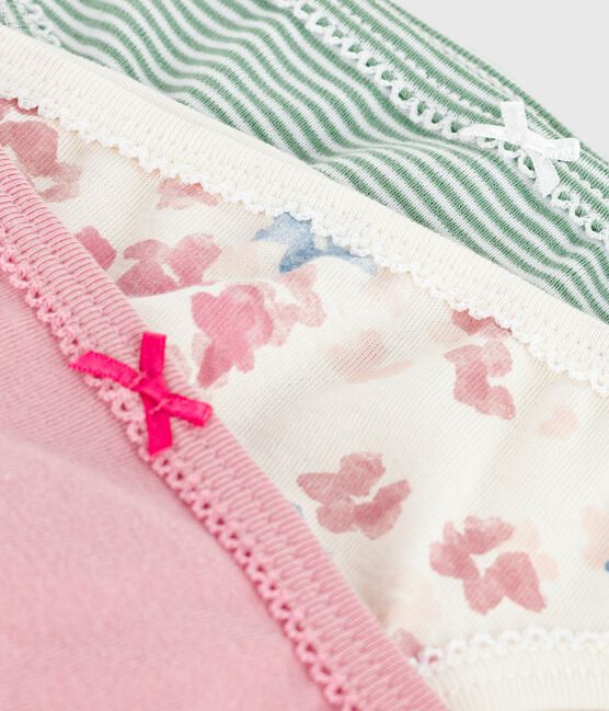 Lot de culottes enfant en coton imprimé fleurs variante 1