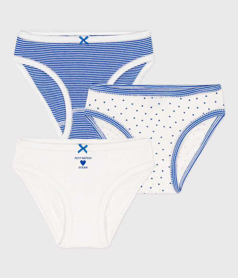 Lot de 3 culottes en coton petite fille variante 1