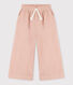 Pantalon large en velours fin enfant fille