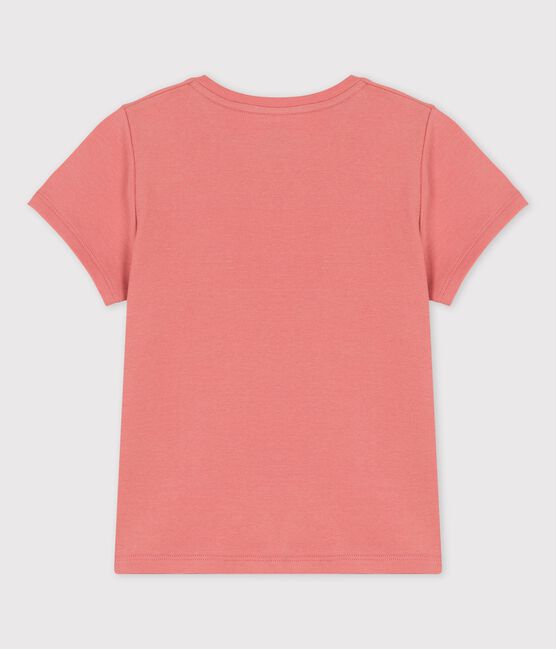 T-shirt manches courtes en coton enfant fille rose PAPAYE