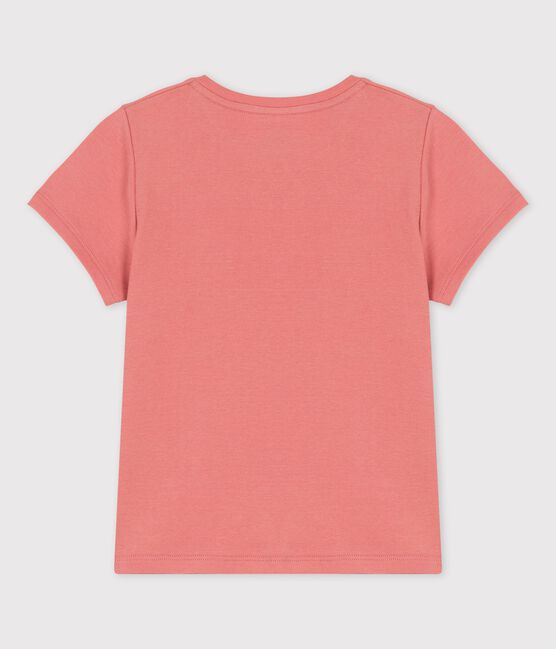 T-shirt manches courtes en coton enfant fille rose PAPAYE