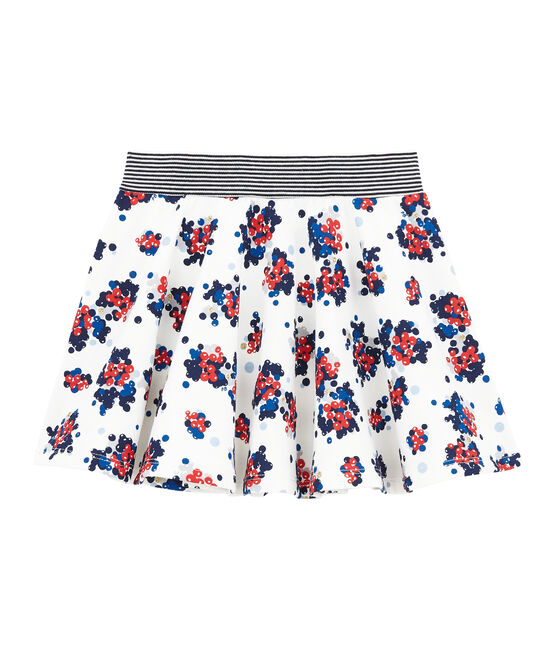 Jupe en molleton enfant fille blanc MARSHMALLOW/blanc MULTICO