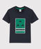 Tee-shirt manches courtes en jersey enfant garçon bleu SMOKING