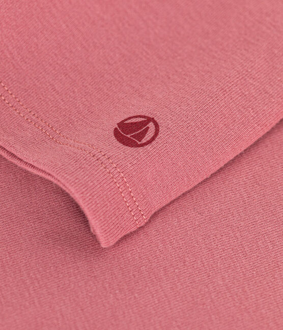 Tee-shirt manches longues en côte enfant fille rose ROSEWOOD