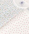 Lot de 2 pyjamas fleur petite fille en coton variante 1