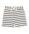 Short en côte enfant fille beige COQUILLE/bleu ABYSSE