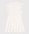 Robe sans manche en seersucker enfant fille blanc MARSHMALLOW