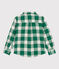 Chemise à carreaux en flanelle enfant garçon MATCHA/ AVALANCHE