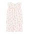 Pyjacourt petite fille en coton fin blanc MARSHMALLOW/rose ROSE