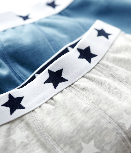 Lot de 2 boxers imprimé étoiles petit garçon en coton variante 1