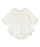 Robe et bloomer bébé fille blanc MARSHMALLOW