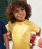 Teeshirt enfant en coton manches courtes imprimé jaune ORGE