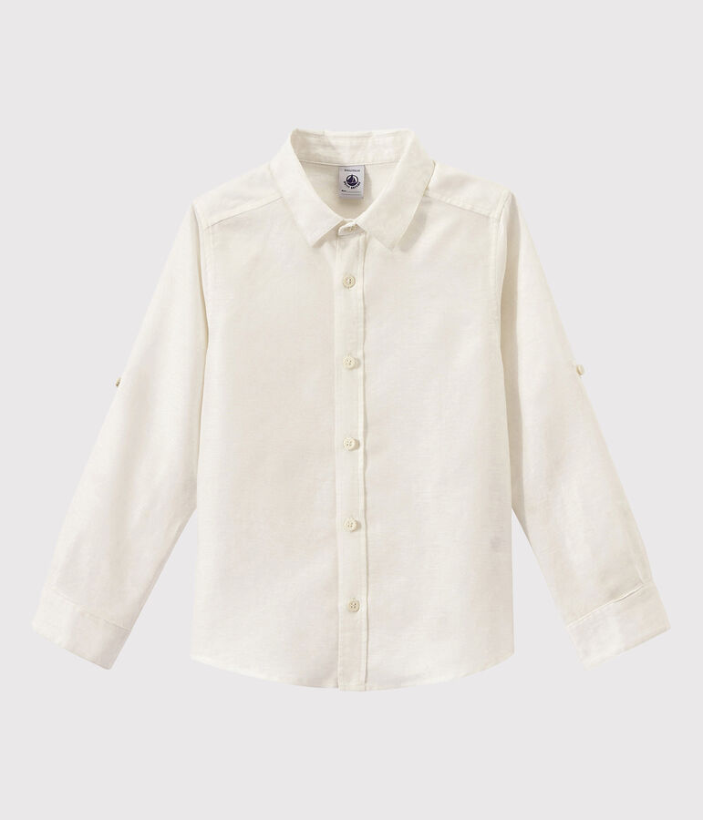 Chemise enfant gar&ccedil;on blanc ECUME