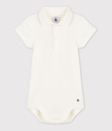 PETIT BATEAU - Body manches courtes bébé col polo en coton