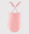 Maillot de bain 1 pièce recyclé enfant fille rose GRETEL/blanc MARSHMALLOW