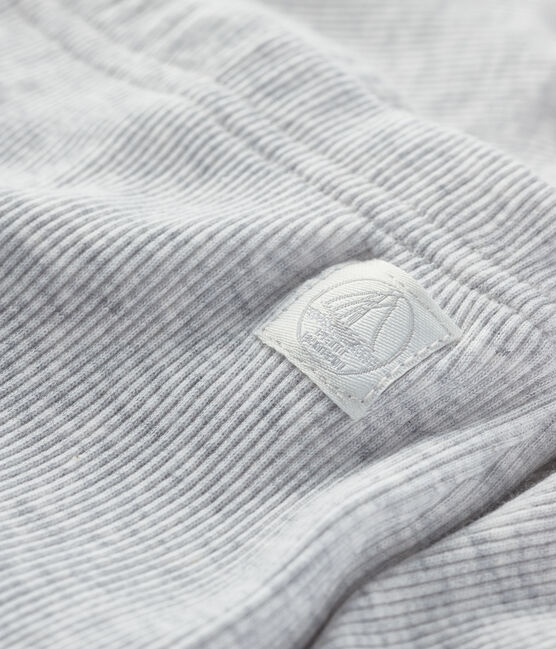Caleçon bébé en côte 2x2 gris BELUGA CHINE