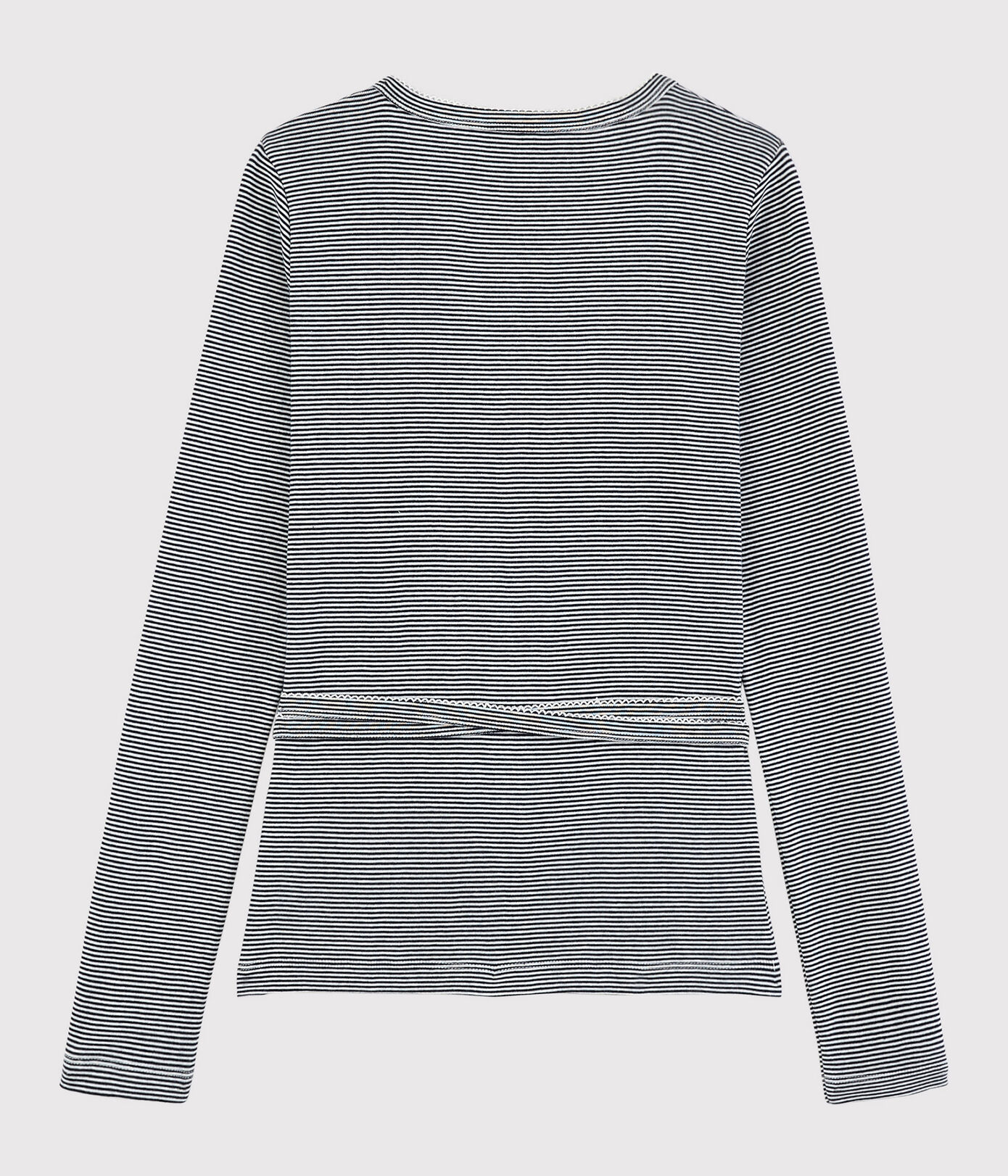 Cardigan cache-cœur en coton rayé Femme | Petit Bateau