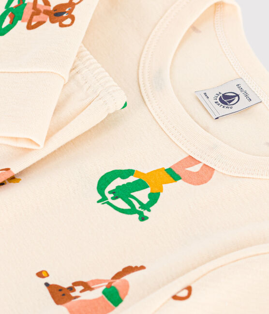 Pyjama imprimé motif animaux en coton enfant blanc AVALANCHE/ MULTICO