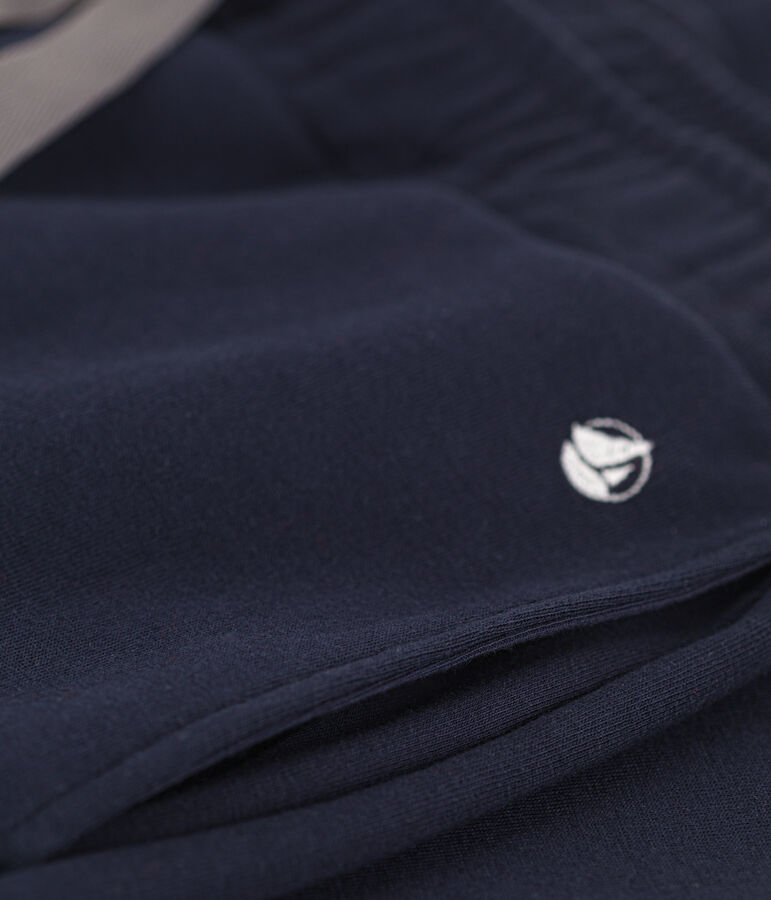 Pantalon en coton &eacute;pais Femme bleu