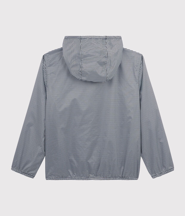 Coupe-vent 3 en 1 recycl&eacute; enfant bleu