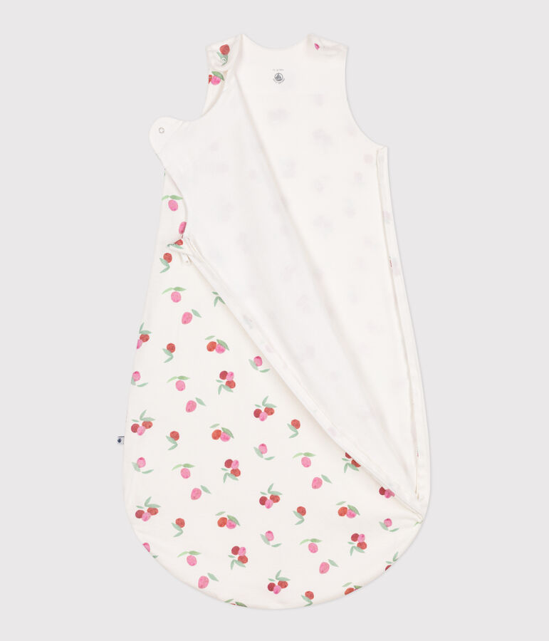 Gigoteuse b&eacute;b&eacute; en coton fleuri TOG 0.5 blanc/multicouleur