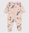Dors-bien fleur bébé en tubique rose SALINE/blanc MULTICO