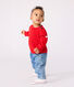 Pull marin bébé en laine et coton uni