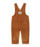 Salopette bébé garçon en velours stretch marron CUIVRE