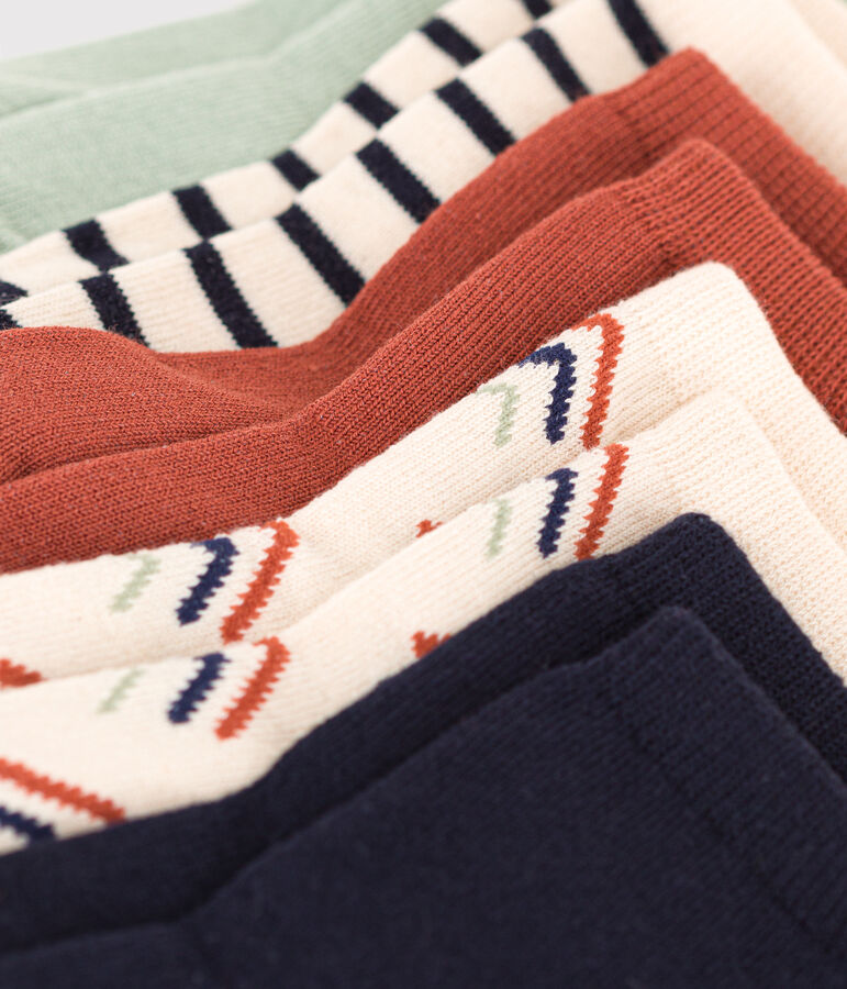 5 paires de chaussettes en coton imprim&eacute;es b&eacute;b&eacute; multicouleur