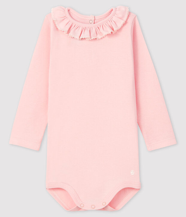 Body manches longues b&eacute;b&eacute; fille rose