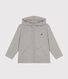 Sweatshirt zippé à capuche en cote enfant garçon
