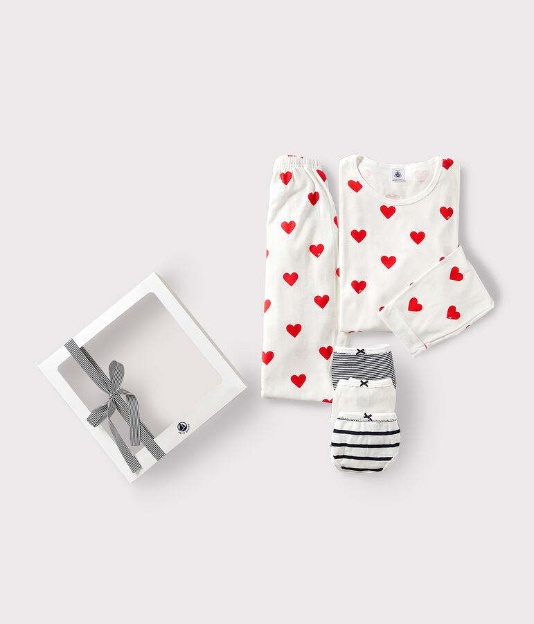 Coffret cadeau pyjama et culottes en coton variante 1