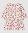 Robe manches longues bébé fille blanc MARSHMALLOW/blanc MULTICO