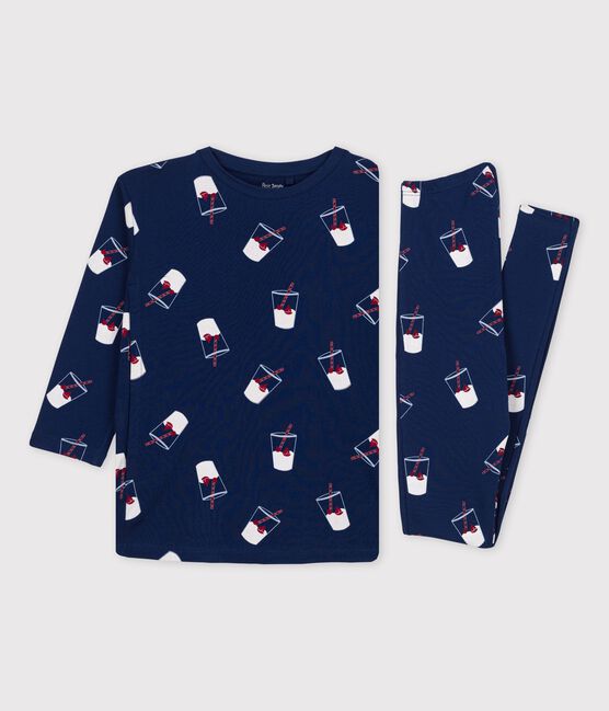 Pyjama allaitement Tajinebanane x Petit Bateau bleu MEDIEVAL/blanc MULTICO