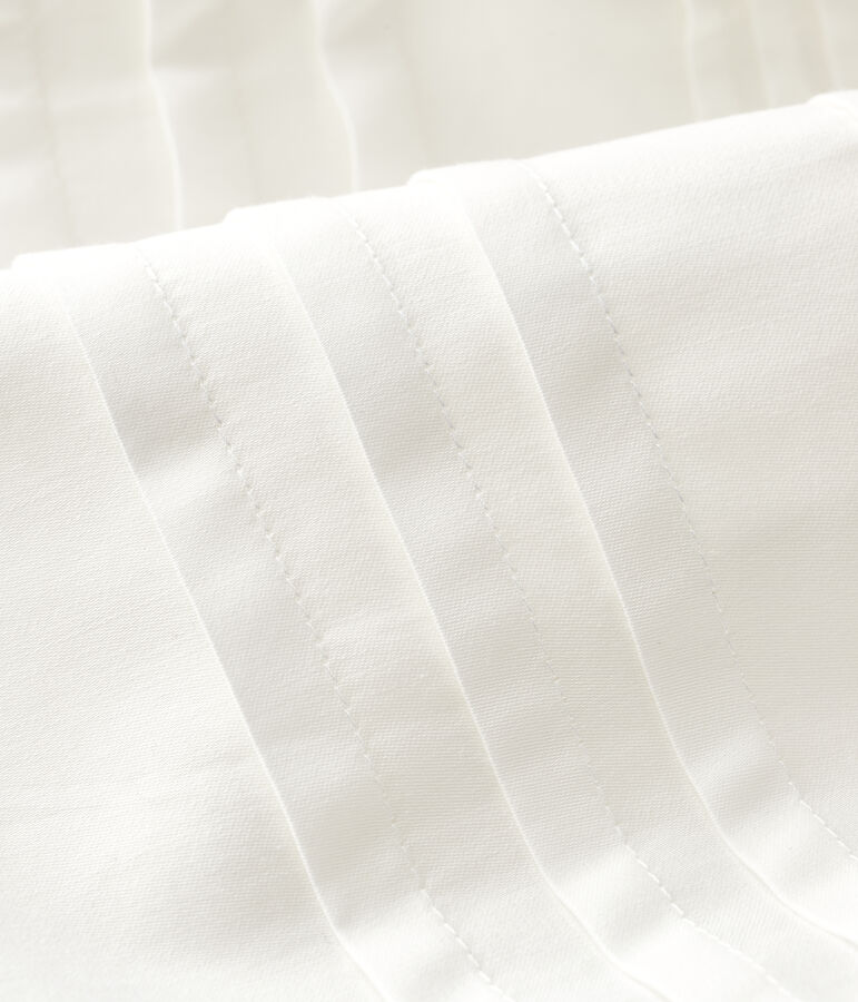 Robe c&eacute;r&eacute;monie en satin b&eacute;b&eacute; fille blanc