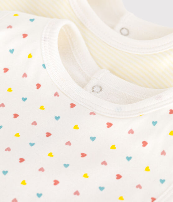 Lots de deux bavoirs bébé en coton imprimé variante 2