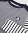 Tee shirt rayé enfant bleu SMOKING/blanc MARSHMALLOW