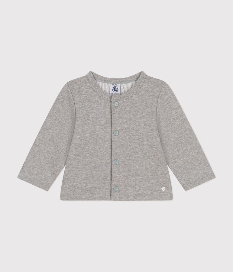 Cardigan en molleton b&eacute;b&eacute; gris