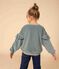 Sweatshirt en bouclette velours unie enfant fille vert BRUT