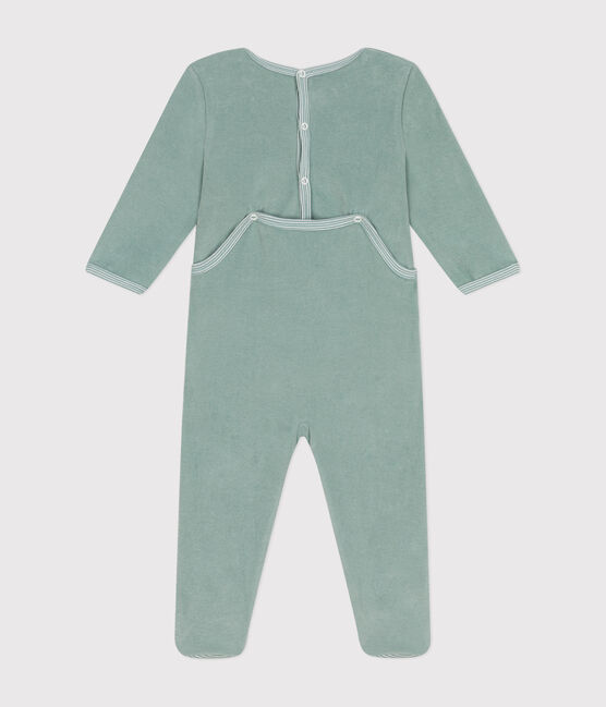 Pyjama en velours bébé vert PAUL