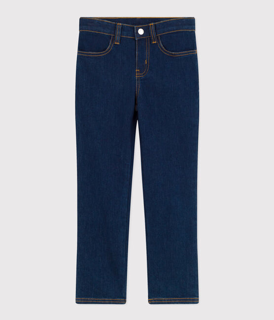 Pantalon slim en denim enfant fille bleu DENIM BRUT