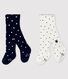 Lot de 2 paires de collants bébé